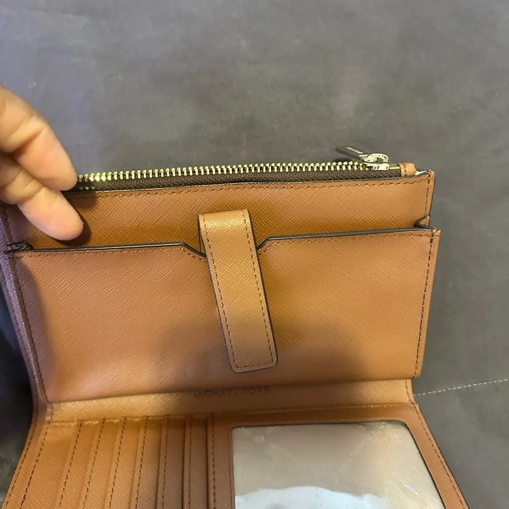 Michael Kors Signature Zip-Around Travel Wallet - Brown Monogram